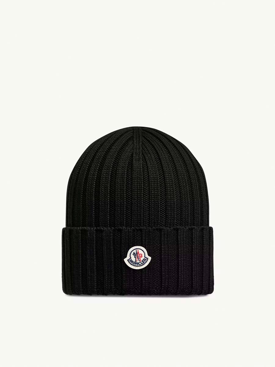 Moncler - Wool Beanie Unclassified Moncler Black 