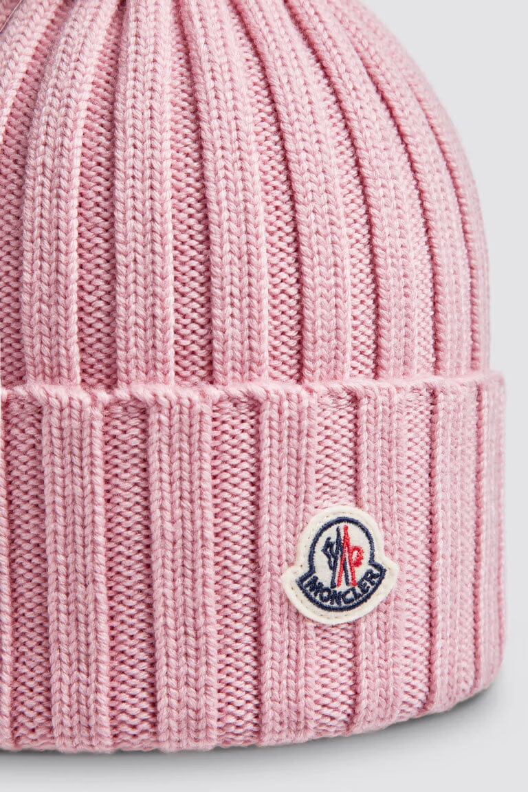 Moncler - Wool Beanie with Pom Pom Unclassified Moncler 