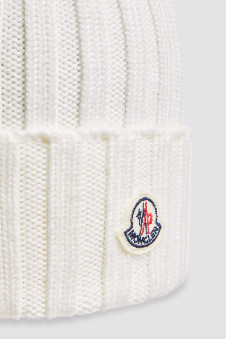 Moncler - Wool Beanie with Pom Pom Unclassified Moncler 