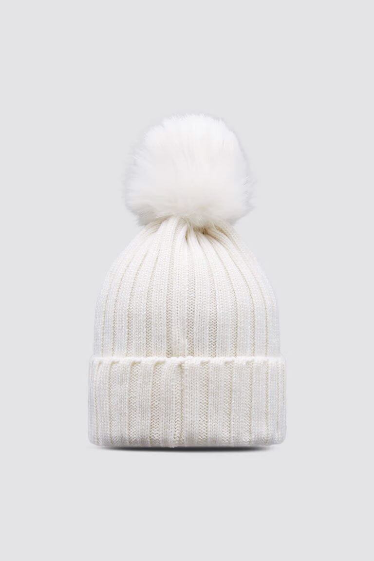 Moncler - Wool Beanie with Pom Pom Unclassified Moncler 