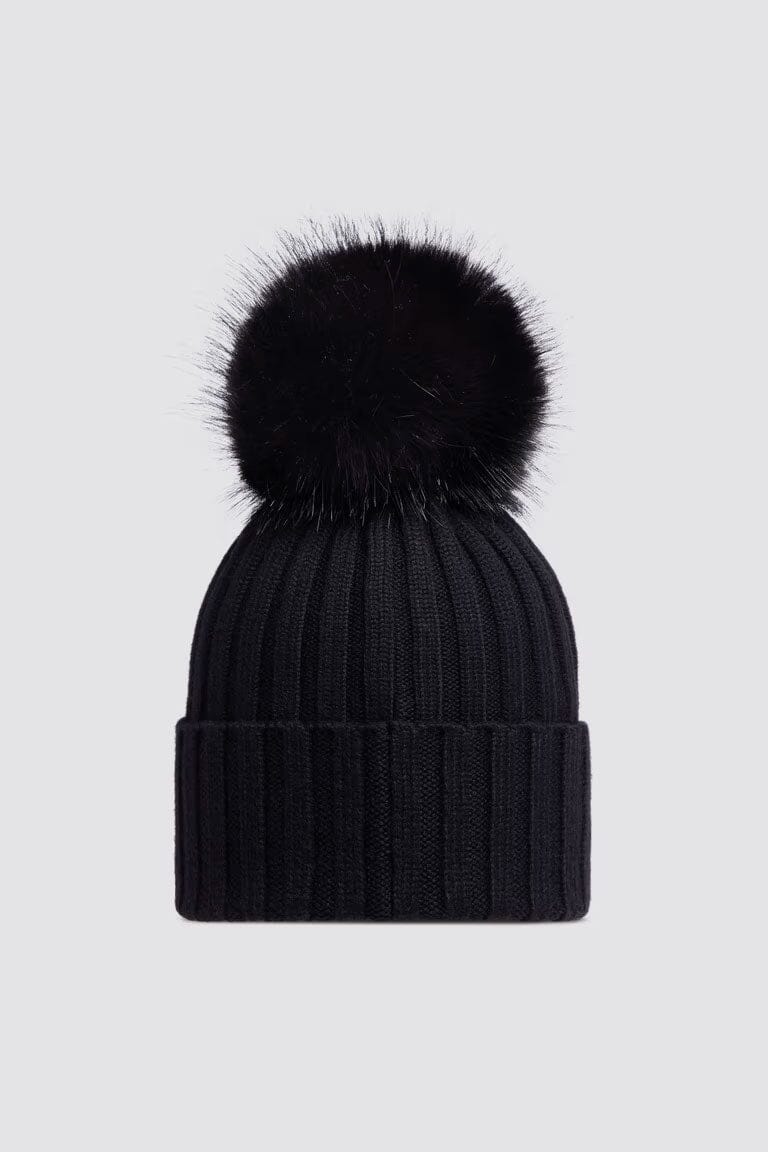 Moncler - Wool Beanie with Pom Pom Unclassified Moncler 