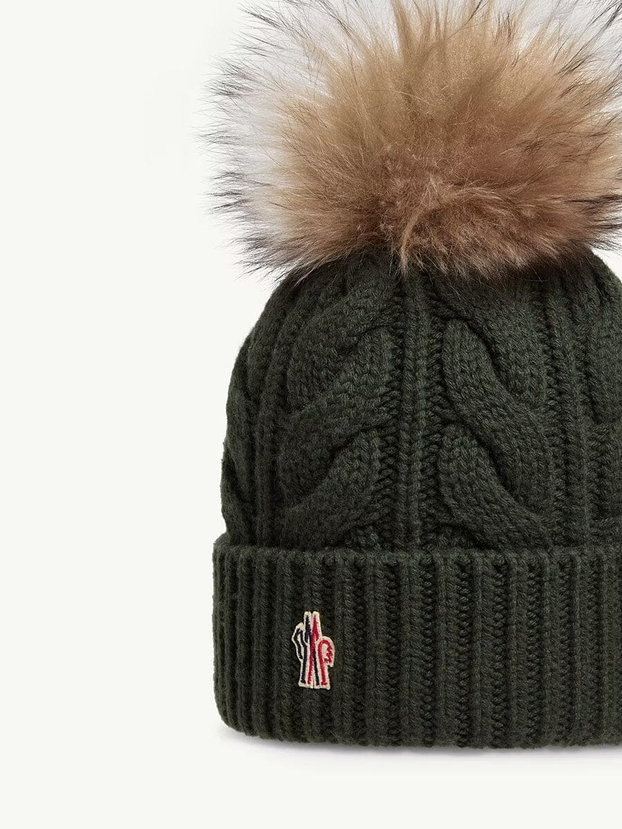 Moncler - Wool & Cashmere Beanie with Pom Pom Unclassified Moncler 
