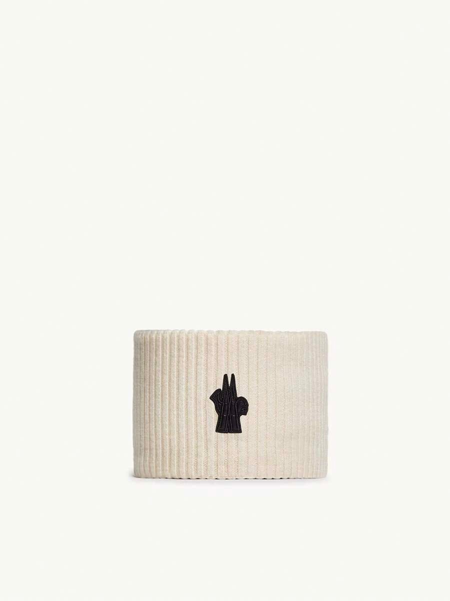 Moncler - Wool & Cashmere Beanie with Pom Pom Unclassified Moncler White 