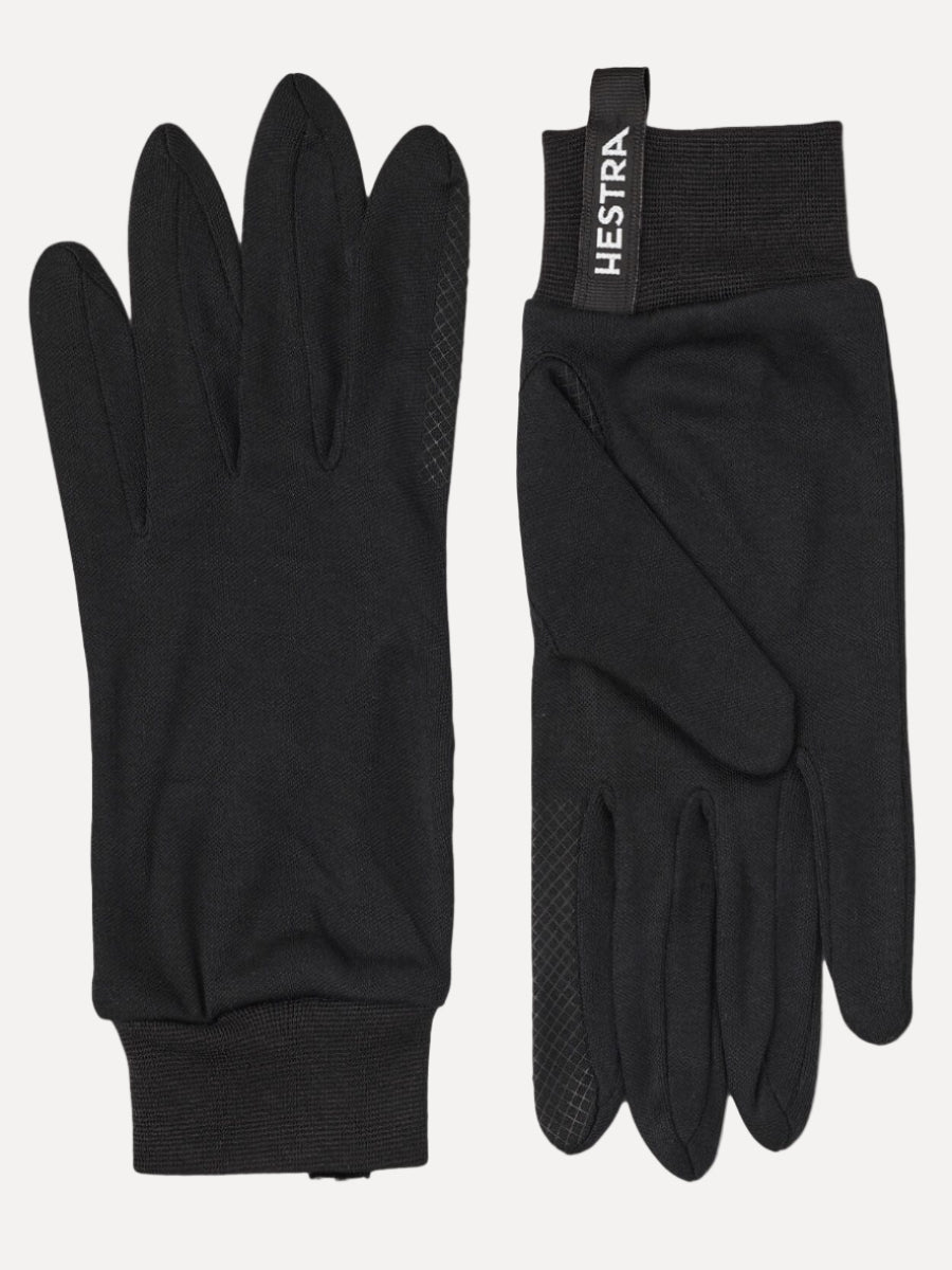 Silk Liner Touch Point - 5 Finger Gloves Hestra Black 6 