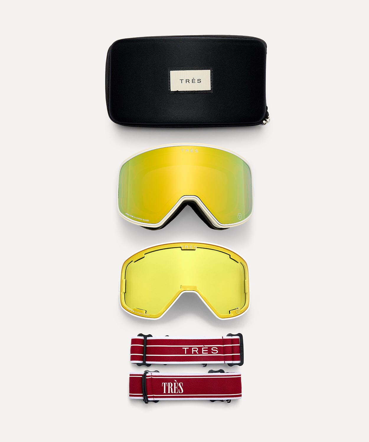 Valdez Goggle Gloss Light Cloud Ski Goggles Tres 