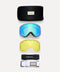 Valdez Goggle Gloss White Ski Goggles Tres 