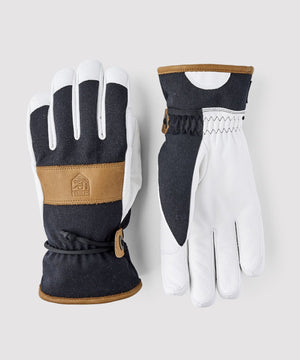 Voss CZone 5 finger Glove Gloves Hestra Black / Cork 6 