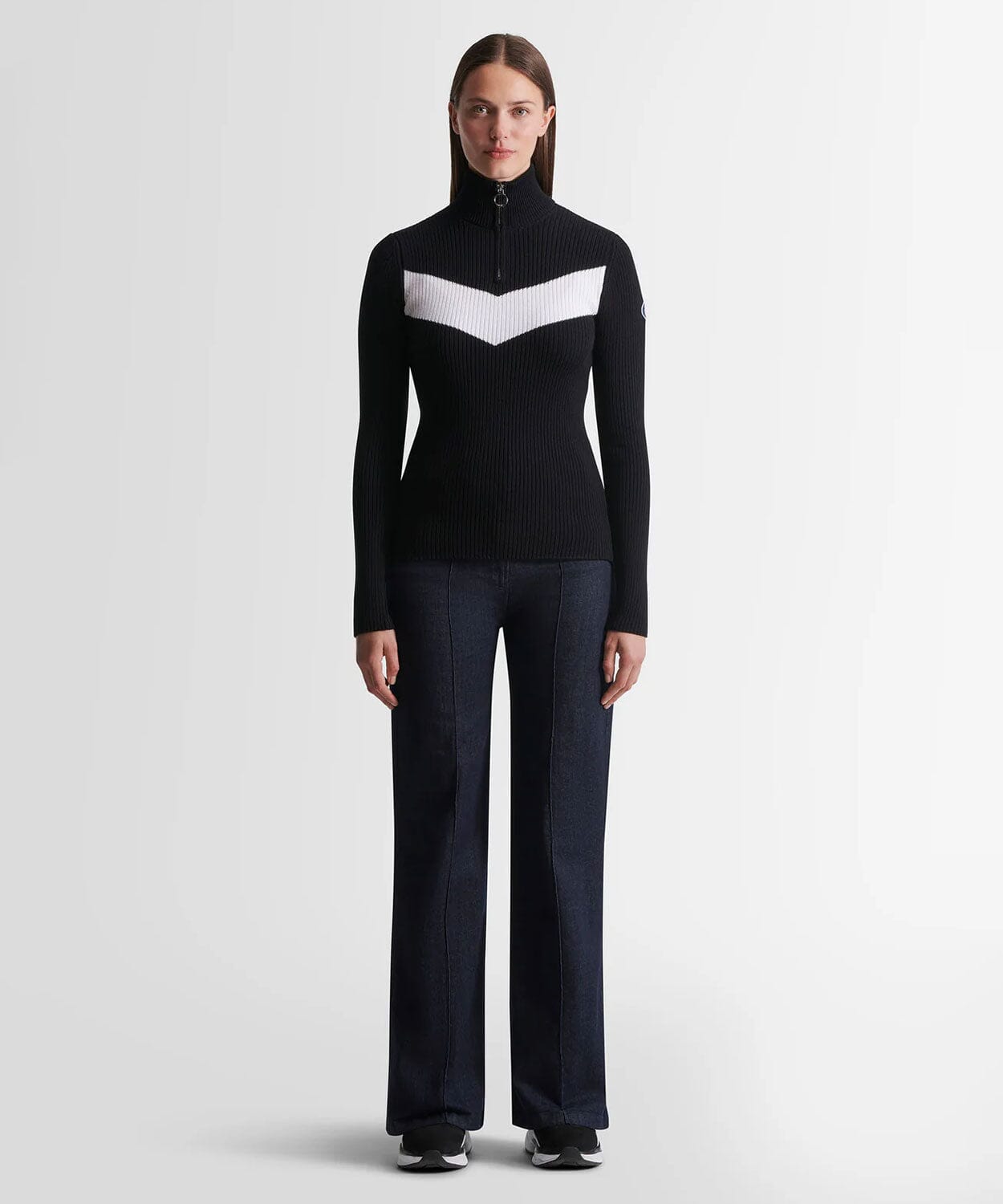 Women's Andromede Sweater Sweaters | Knitwear Fusalp Noir/Neige S 