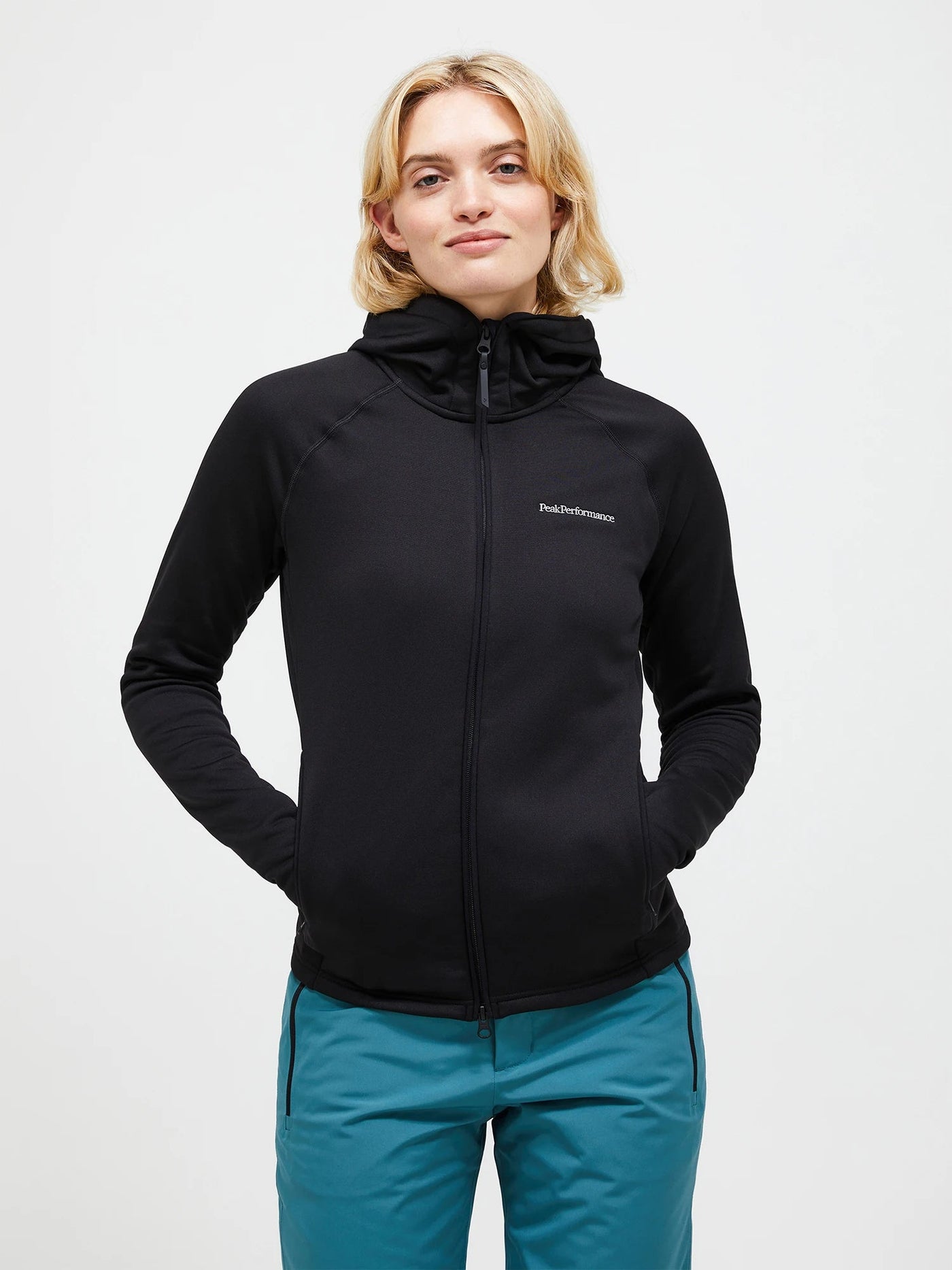 Women's Chill Light Zip Jacket Sweaters | Knitwear Peak Performance Black S 