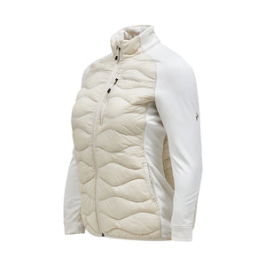 Women's Helium Down Hybrid Jacket Mid Layer Peak Performance Sand Fog / Vintage White XS 