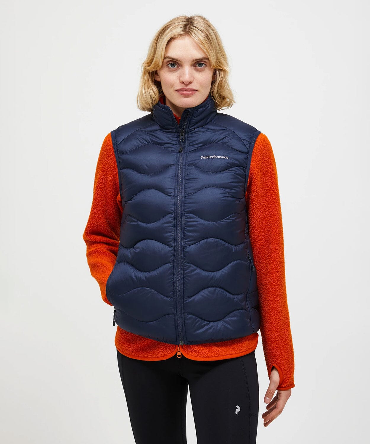 Women's Helium Down Vest Vests Peak Performance Blue Shadow XL 
