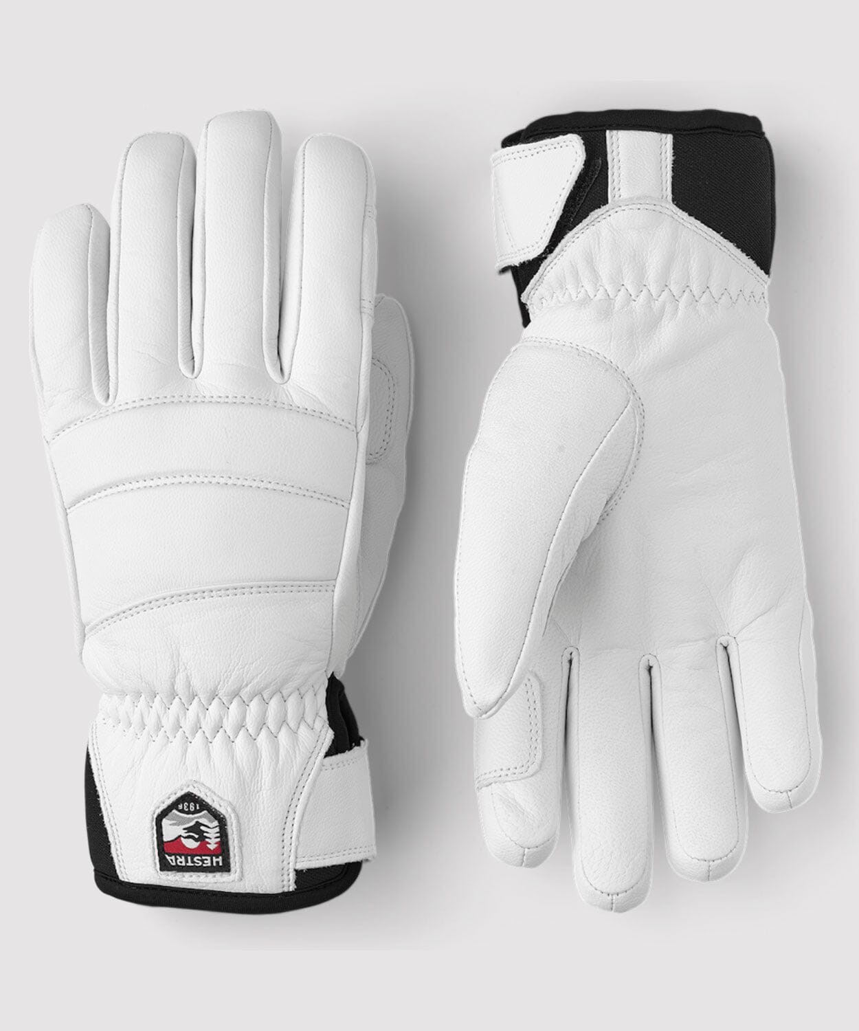 Women's Leather Fall Line - 5 Finger Gloves Hestra White 6 