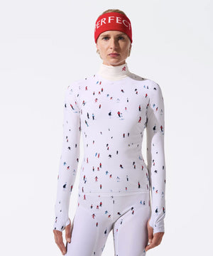 Women's Perfect Ls Active Tee Base Layers | Thermals Perfect Moment Dede Ski Print XS 