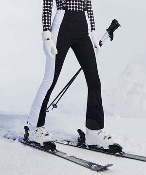 Women's Retro Ski Pants Ski Pants Goldbergh Black/White 34/XS 