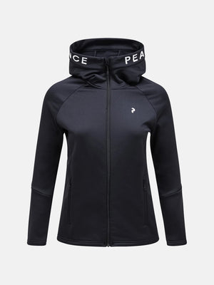 Women's Rider Zip Hood Mid-Layer Mid Layer Peak Performance Black XS 