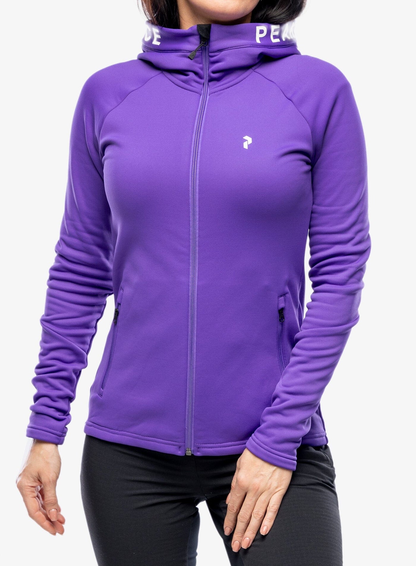 Women's Rider Zip Hood Mid-Layer Mid Layer Peak Performance Royal Purple XS 