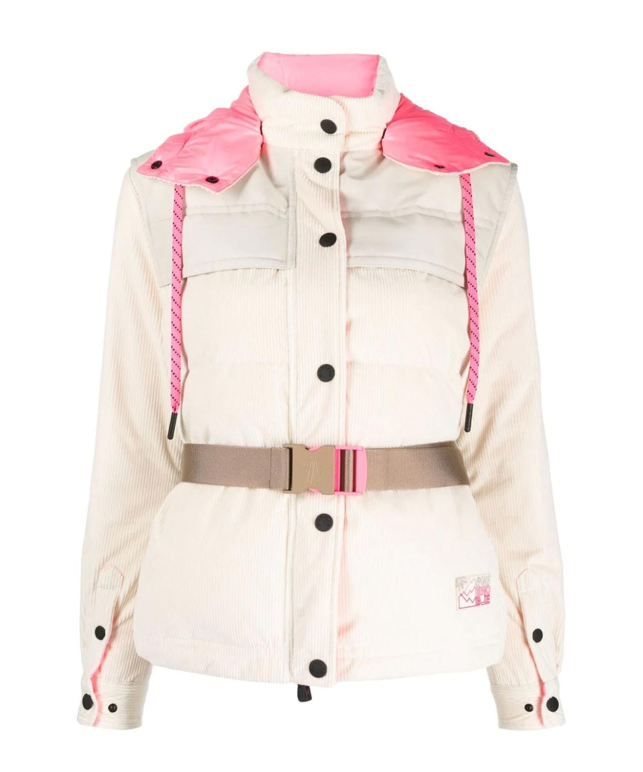 Women's Tetras Corduroy Ski Jacket Ski Jackets Moncler Milk White 1 