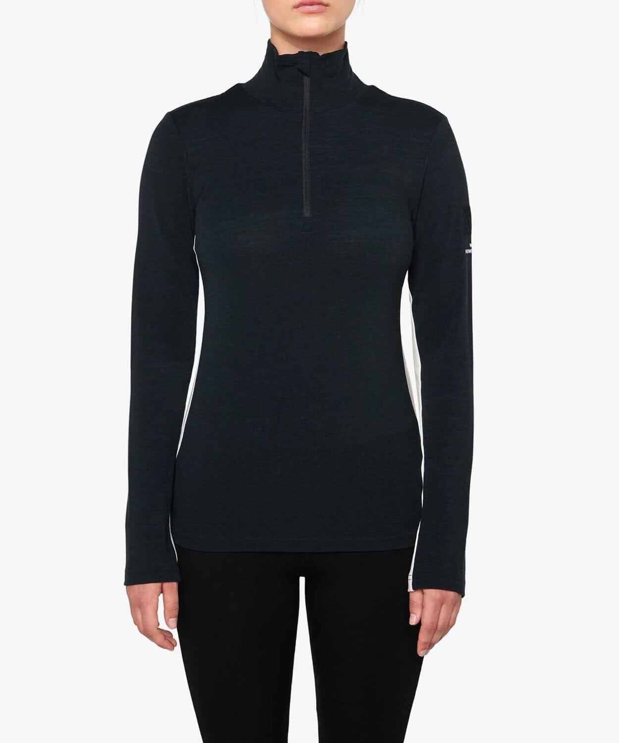 Women's Voss 1/4-Zip Base Layers | Thermals We Norwegians Black L 