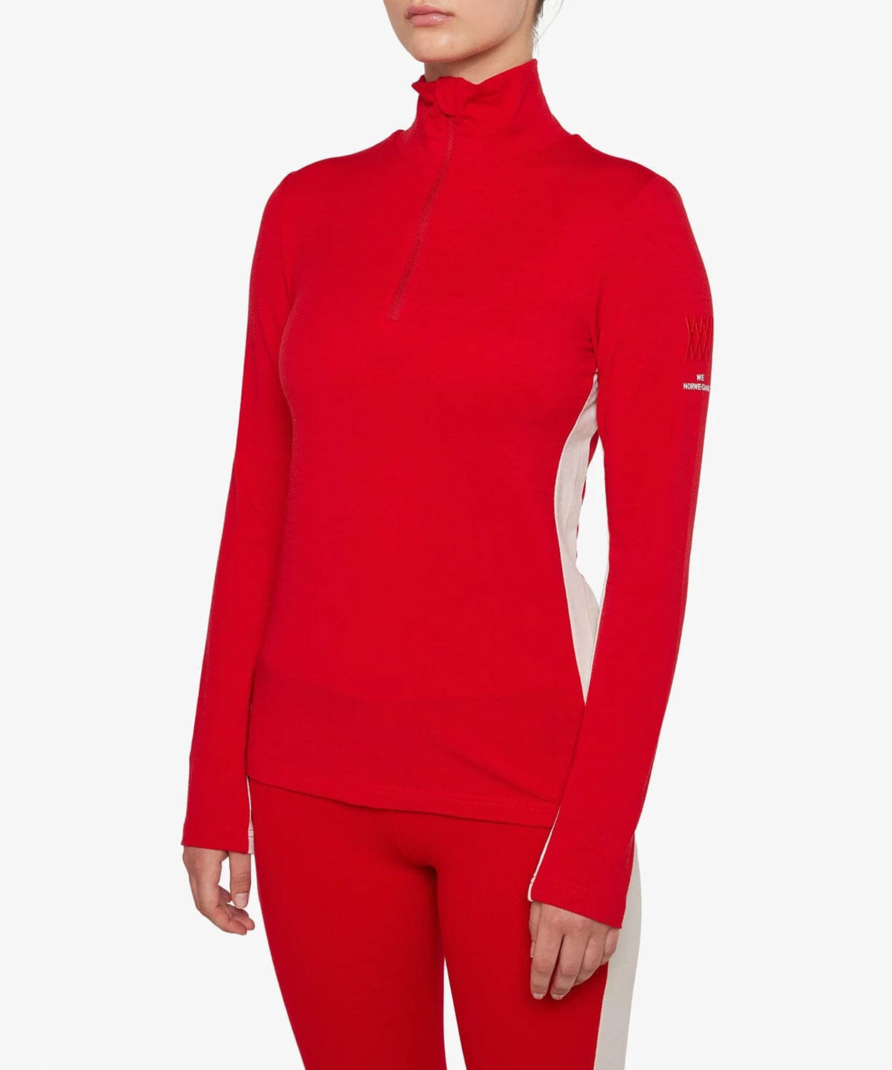 Women's Voss 1/4-Zip Base Layers | Thermals We Norwegians Red L 