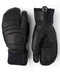 Leather Fall Line 3 Finger Gloves Hestra Black / Black 8 