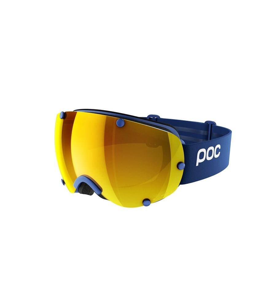 Lobes Clarity Ski Goggles POC Basketane Blue/Spektris Orange - Asian Fit OS 