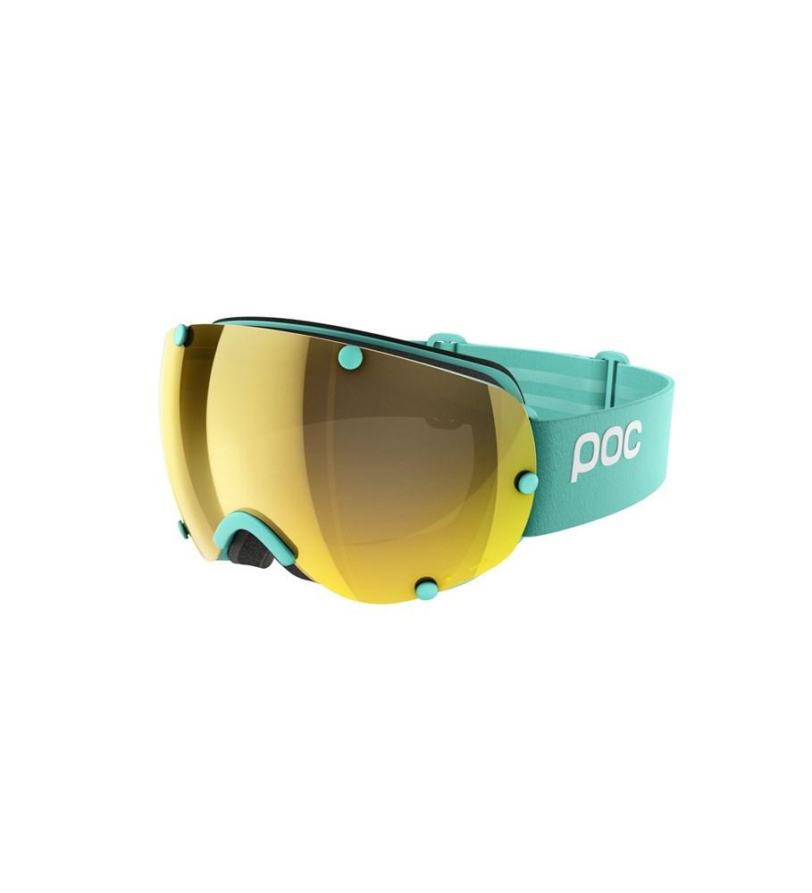Lobes Clarity Ski Goggles POC Tin Blue/Spektris Gold - Asian Fit OS 