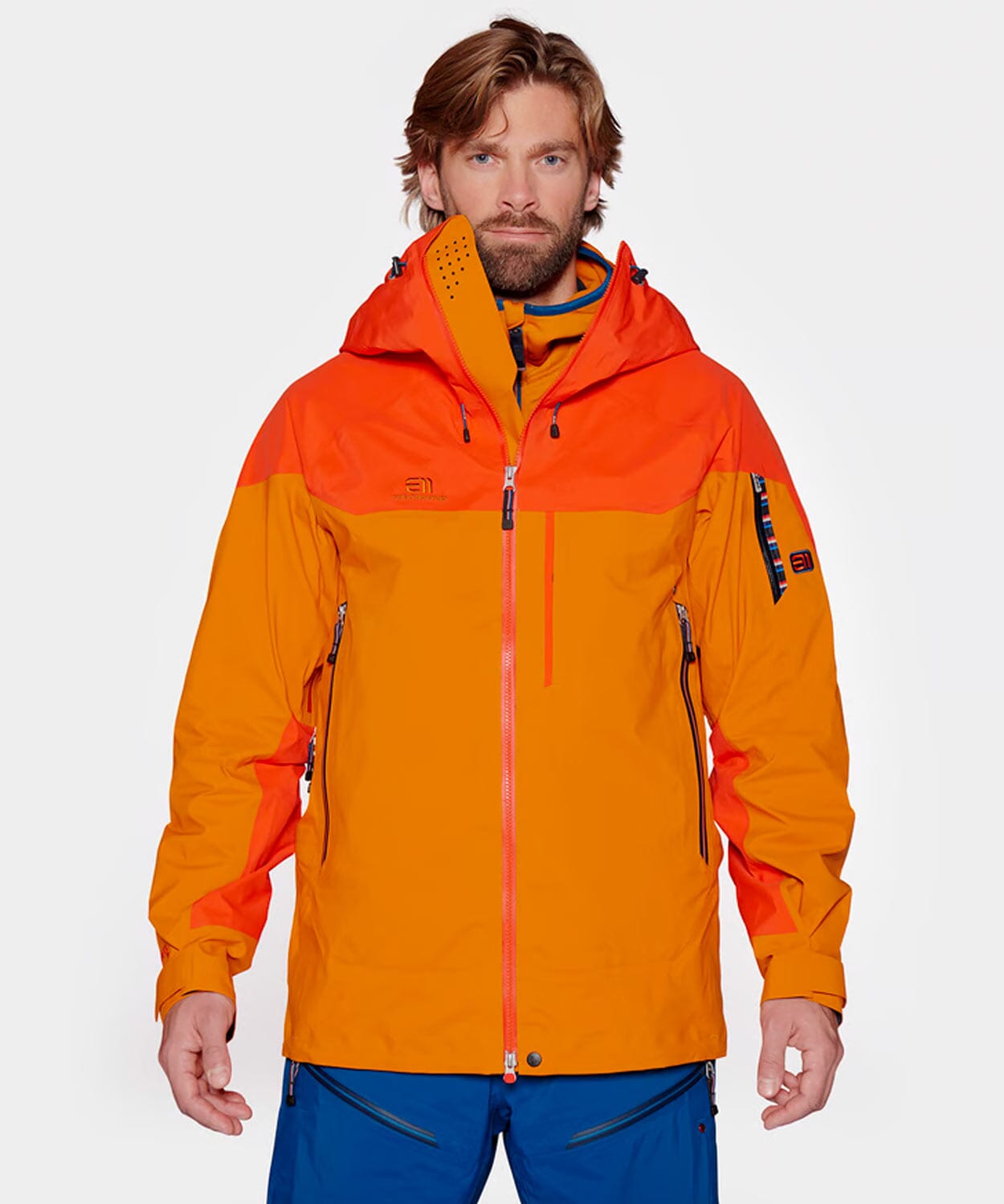 Mens Bec de Rosses Ski Jacket Ski Jackets Elevenate Marmalade S 