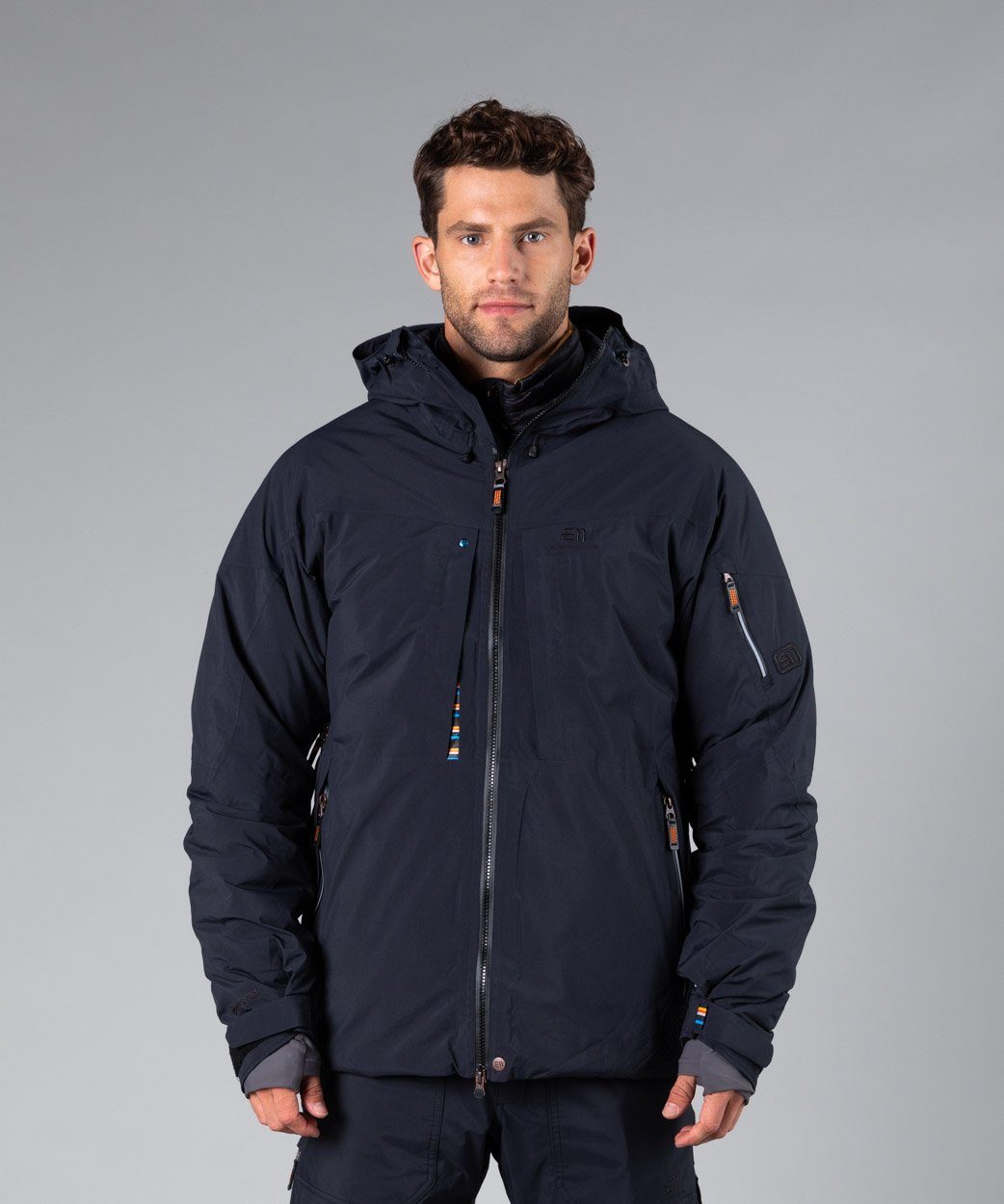 Men's Creblet Insulated Ski Jacket Ski Jackets Elevenate Black S 