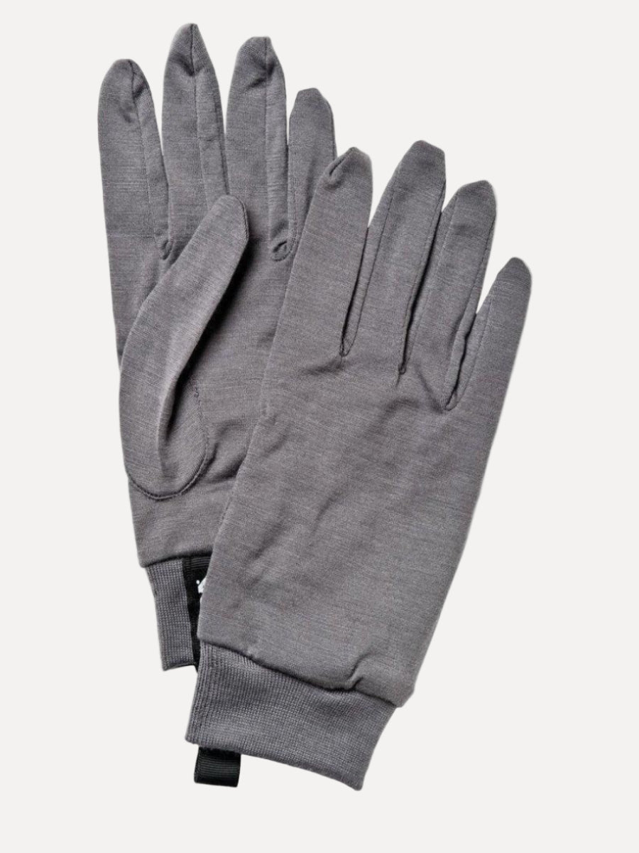 Merino Wool Liner - 5 finger Gloves HESTRA Dark Grey 9 