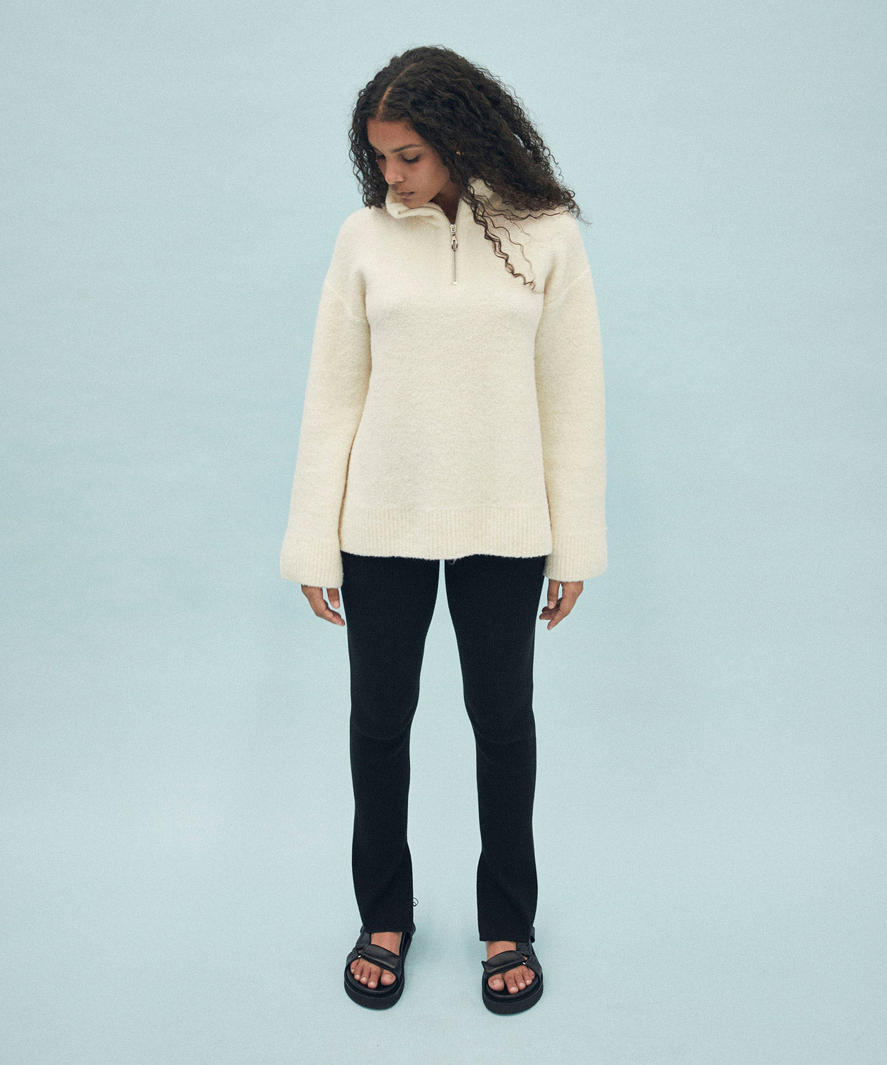 The Mara Zip Jumper Sweaters | Knitwear Friends With Frank 