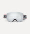 Tortin Dual Lens Goggle Ski Goggles Tres Black - Silver | Yellow Lens OS 