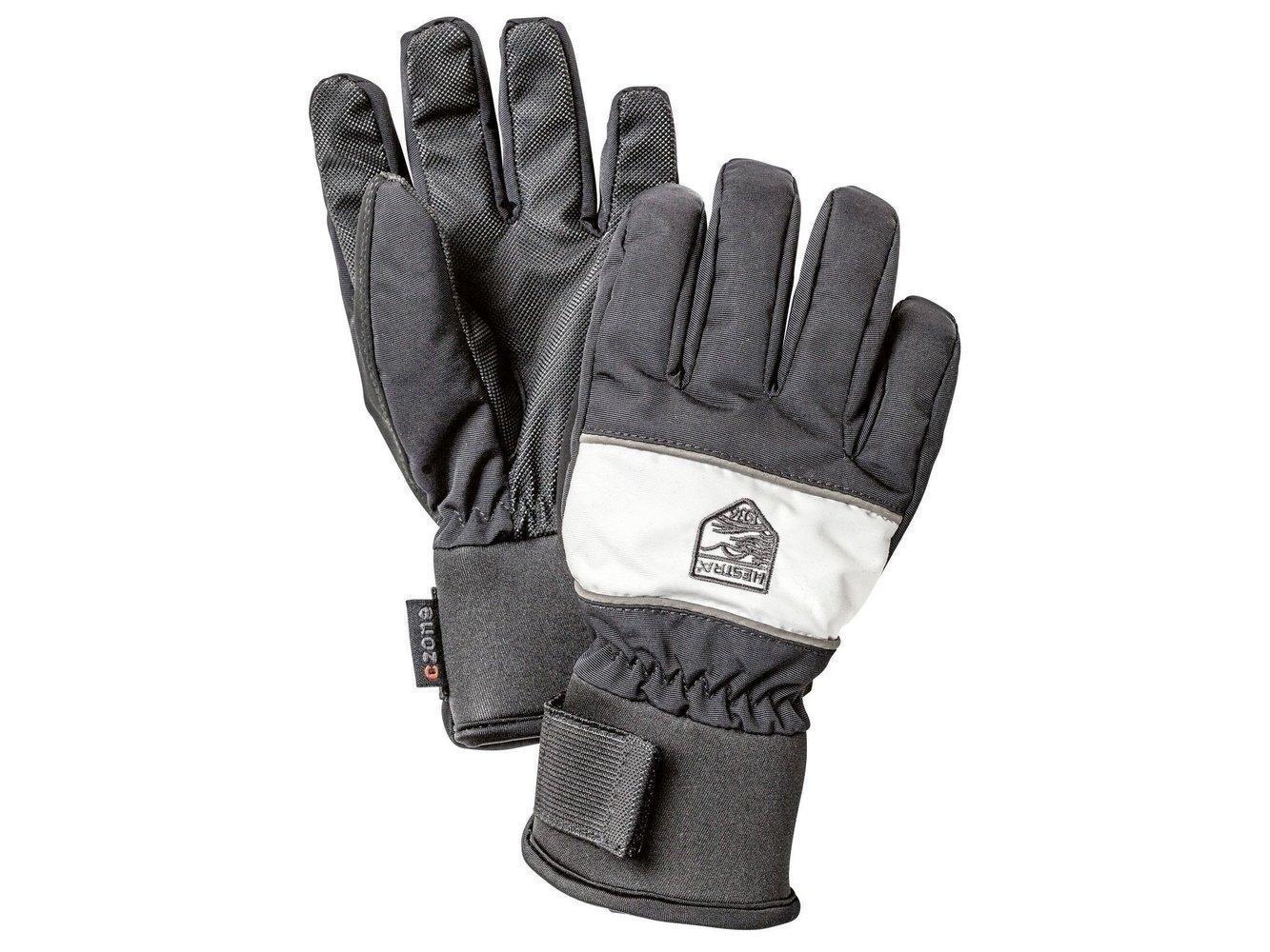 Trick Czone Jr - 5 Finger Gloves HESTRA Black/Ivory 5 