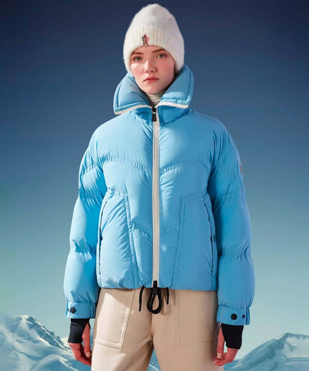 Women’s Grenoble Cluses Jacket Jackets Moncler Baby Blue 1/S 