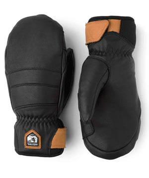 Women's Leather Fall Line Mitten Gloves Hestra Black 6 