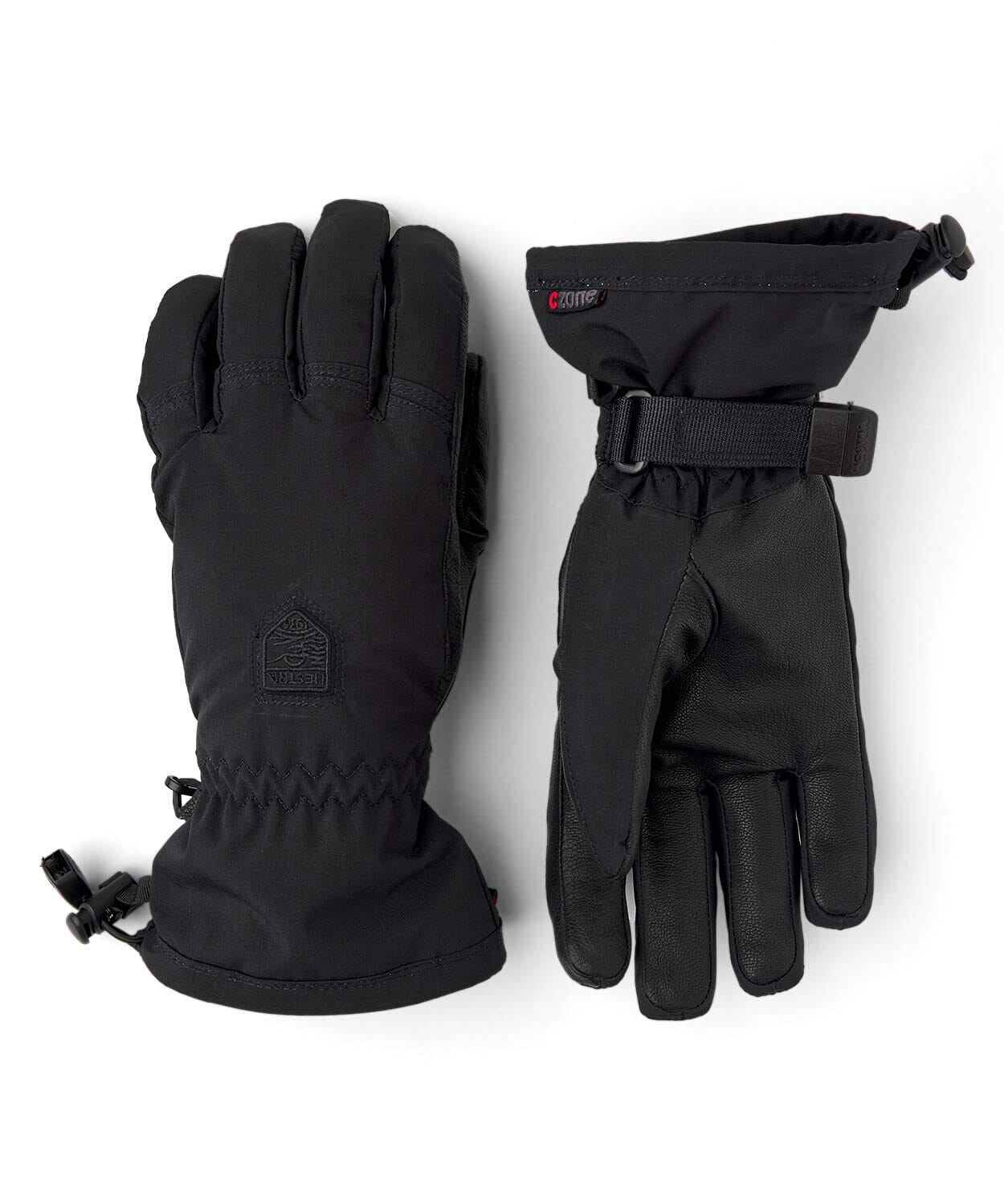 Women's Powder Czone Glove Gloves Hestra Black 5 