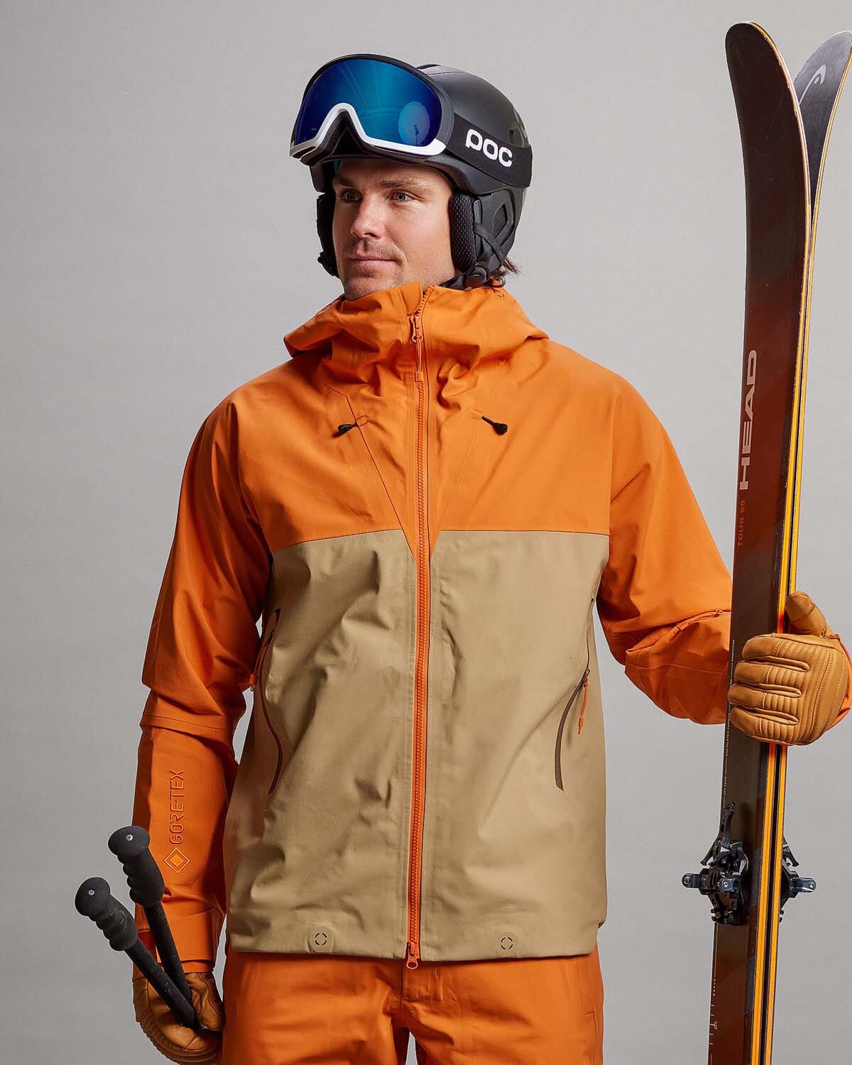 Z-4 Men's GORE-TEX PRO 3L Soft Backing Jacket Ski Jackets The Mountain Studio Burnt Orange S 